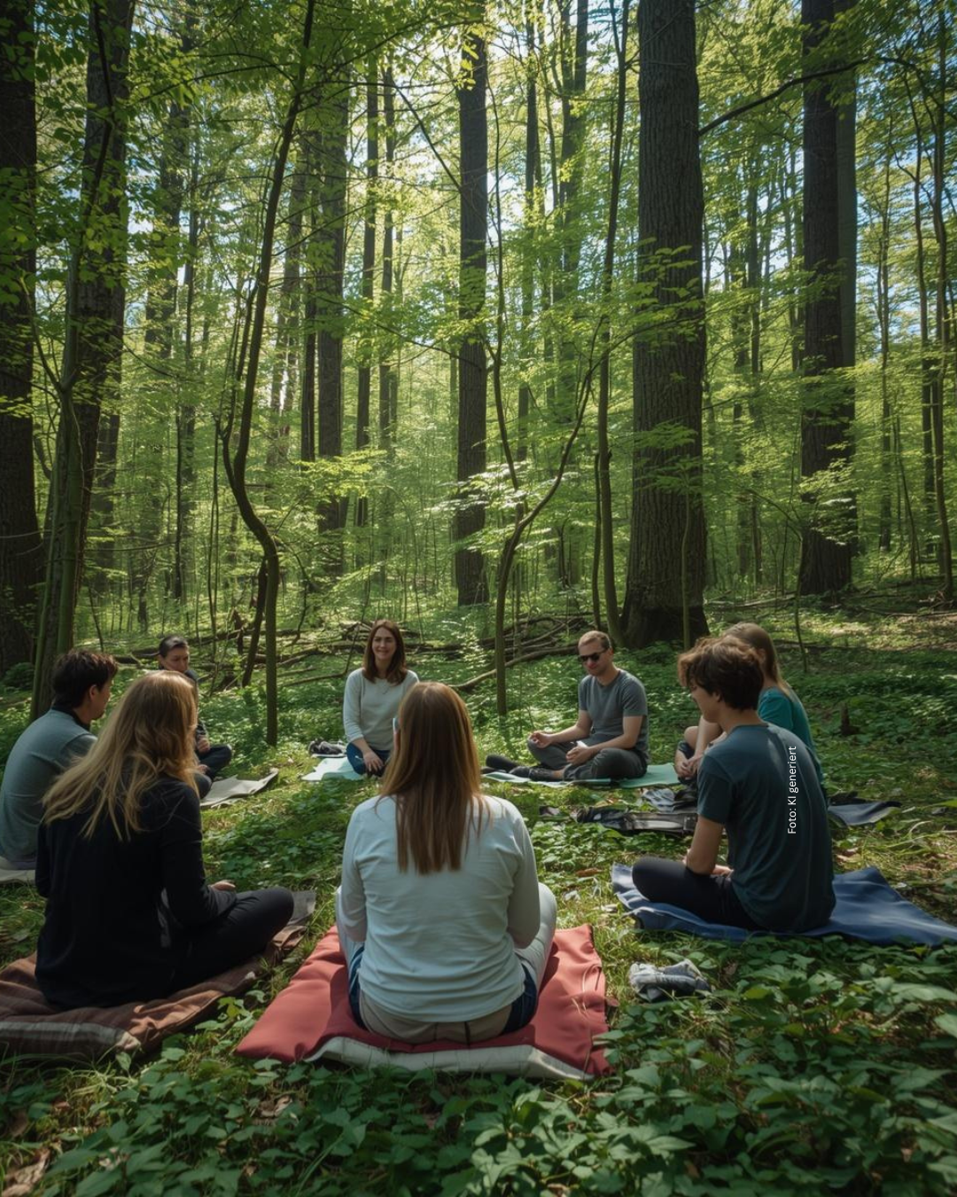 Teamformat im Wald